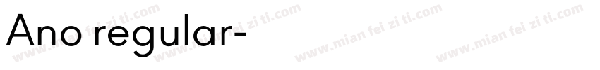 Ano regular字体转换